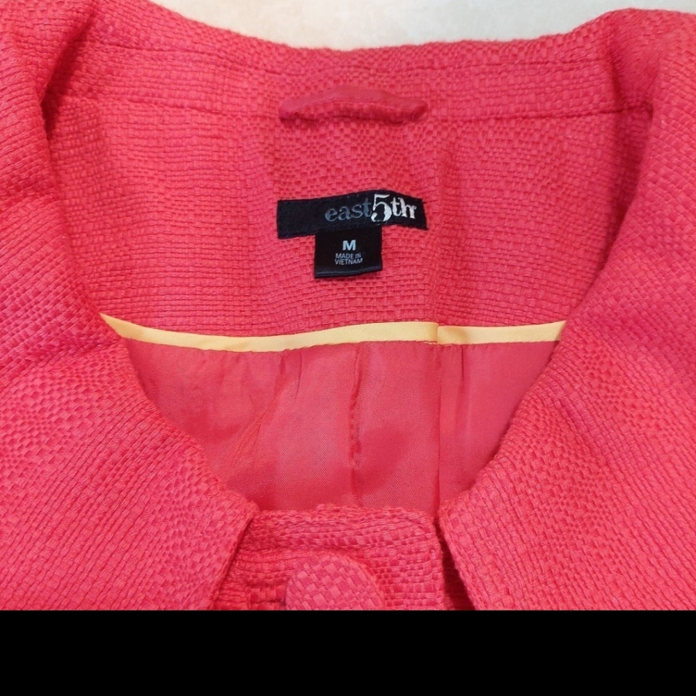 East Fifth Coral Blazer Womans Sz Medium - Picture 3 of 6